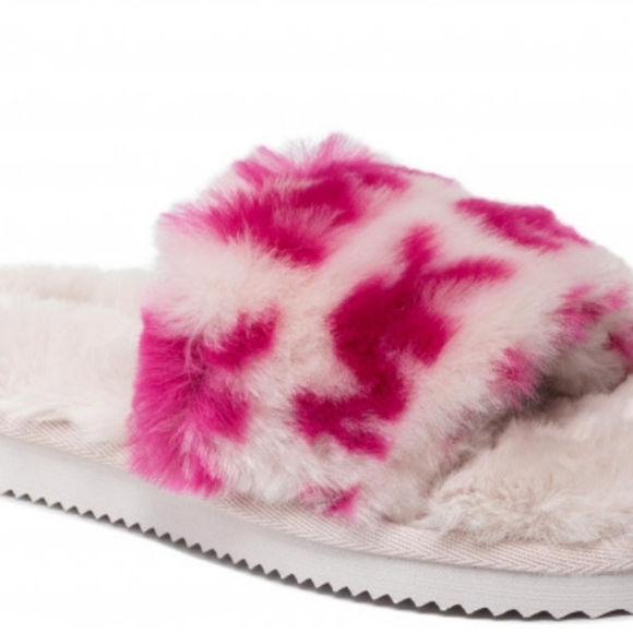 MICHAEL KORS Janis Slid plush slippers Brand new - Picture 7 of 7
